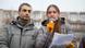 Светлана Прокопьева и Лев Шлосберг на митинге в Пскове Светлана Прокопьева и Лев Шлосберг на митинге в Пскове