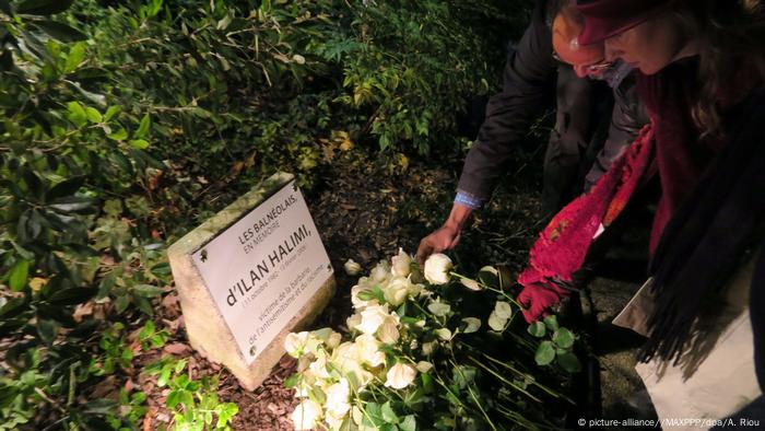 Frankreich - neue Stele in Gedenken an Ilan Halimi, Opfer von Barbarei, Antisemitismus und Rassismus