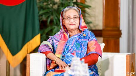 Bangladesch - DW Chefredakteurin Ines Pohl, Leiterin DW-Asien Debarati Guha treffen Premierminister Sheikh Hasina in Dhaka