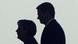 Silhouettes of Merkel and Westerwelle Silhouettes of Merkel and Westerwelle
