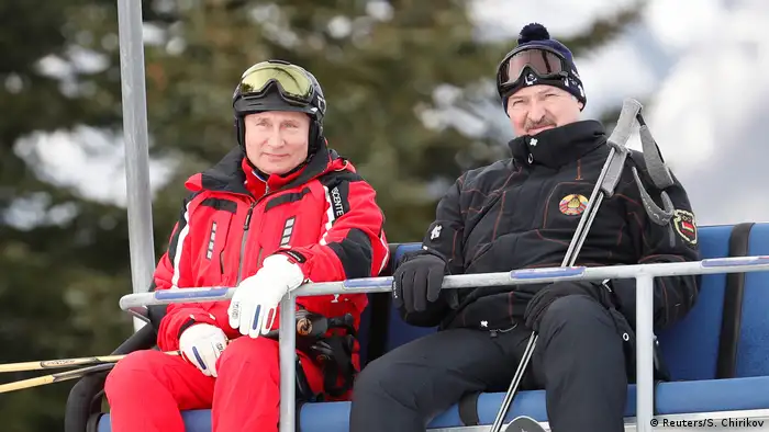 Wladimir Putin Alexander Lukaschenko Ski