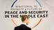 Logo for 'Ministerial to promote a future of peace and security in the Middle East' conference Logo for 'Ministerial to promote a future of peace and security in the Middle East' conference