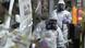 Security personnel in protective gear following the Novichok attack Security personnel in protective gear following the Novichok attack