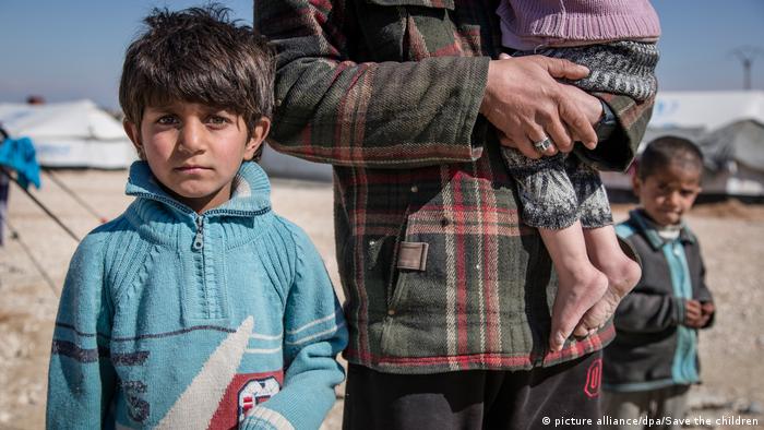 Niños en la guerra en Siria.