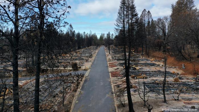 Kalifornien Paradise nach dem Camp Wildfire