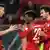 Fußball Bundesliga FC Bayern - FC Augsburg 2:2 - Kingsley Coman Jubel