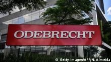 View of the headquarters of Brazilian construction company Odebrecht in Sao Paulo, Brazil on December 4, 2018. - Odebrecht Engineering and Construction (OEC), which admitted paying bribes in exchange of works in the continent, now assures it is back in the right track. OEC is in the midst of a process of restructuring of its debts and shows optimism towards the future government of Brazilian President-elect Jair Bolsonaro. (Photo by NELSON ALMEIDA / AFP) (Photo credit should read NELSON ALMEIDA/AFP/Getty Images)