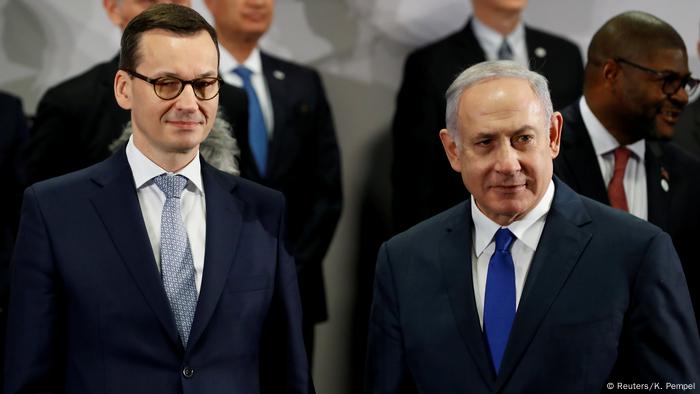 Polen Warschau Mateusz Morawiecki und Benjamin Netanjahu