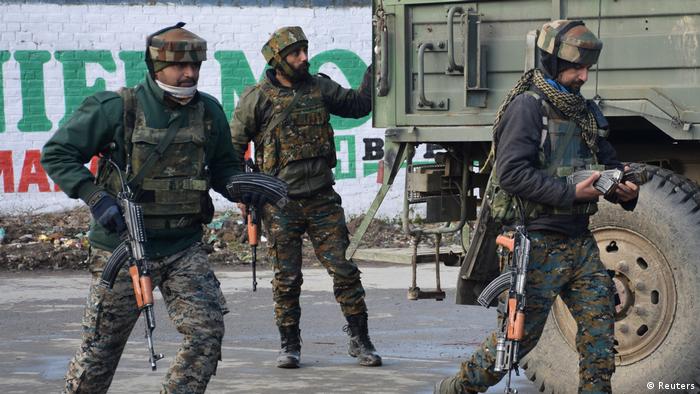 Indien Kashmir Unruhen Soldaten