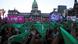 Manifestación en pro del aborto en Buenos Aires Manifestación en pro del aborto en Buenos Aires