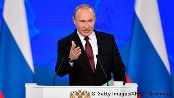 Владимир Путин обращается к Федеральному собранию, февраль 2019 года
