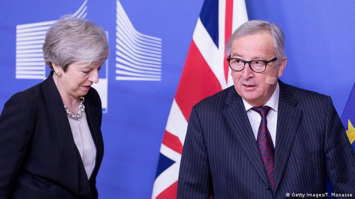 Theresa May and Jean-Claude Juncker meet in Brussels