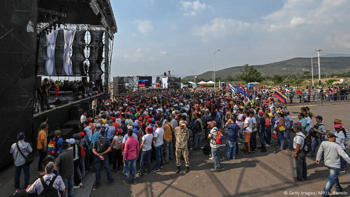 Venezuela | Konzert an der Grenze zu Kolumbien in Urena (Getty Images/AFP/J. Barreto)