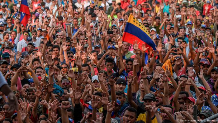 Venezuela | Konzert an der Grenze zu Kolumbien in Urena (Getty Images/AFP/J. Barreto)