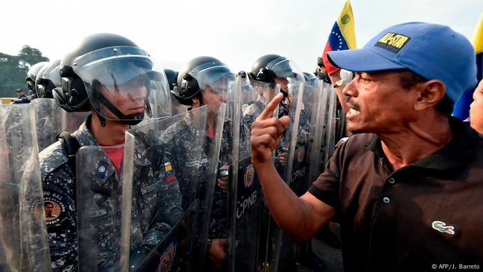 Venezuela Grenzstadt Ureña Proteste (AFP/J. Barreto)