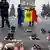 Pantofi simbolizându-i, la Chişinău pe moldovenii emigraţi