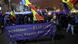 Rumänien - Demonstranten tragen ein Banner während einer Demonstration gegen Justizänderungen in Bukarest Rumänien - Demonstranten tragen ein Banner während einer Demonstration gegen Justizänderungen in Bukarest