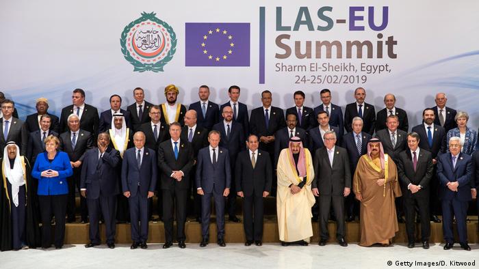EU and Arab League leaders in group photo at the first summit
