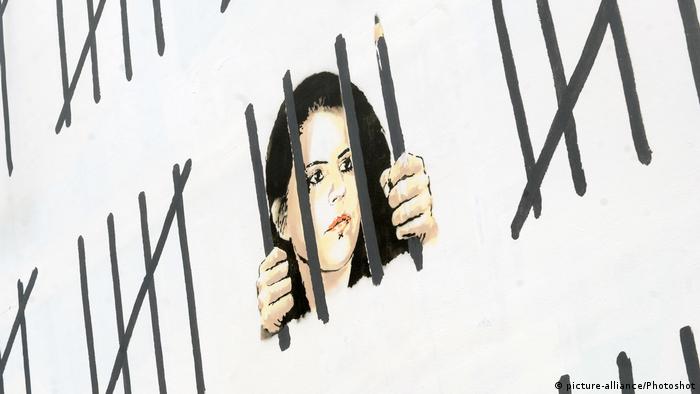Zehra Dogan Karikatur (picture-alliance/Photoshot)