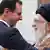 Syriens Machthaber Bashar Assad besucht Ayatollah Ali Khamenei, den Führer der Islamischen Republik Iran