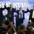 Israel Tel Aviv Vorstellung Parteienbündnis Blue White mit Benny Gantz und Yair Lapid