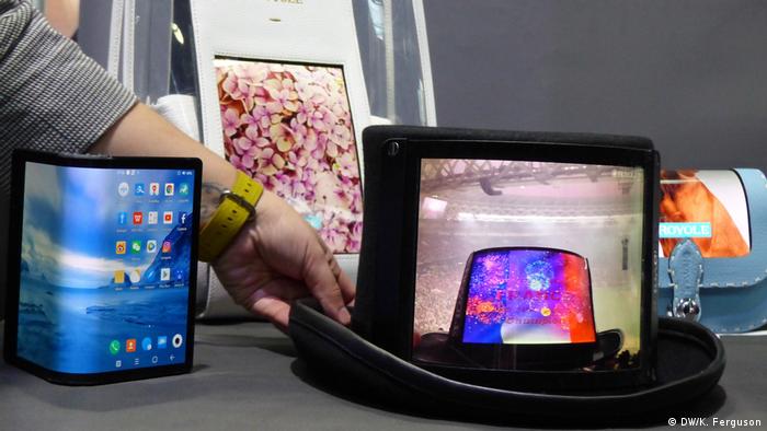 Chinese firm Royole won the race to release the first foldable smartphone, which is shown in the picture