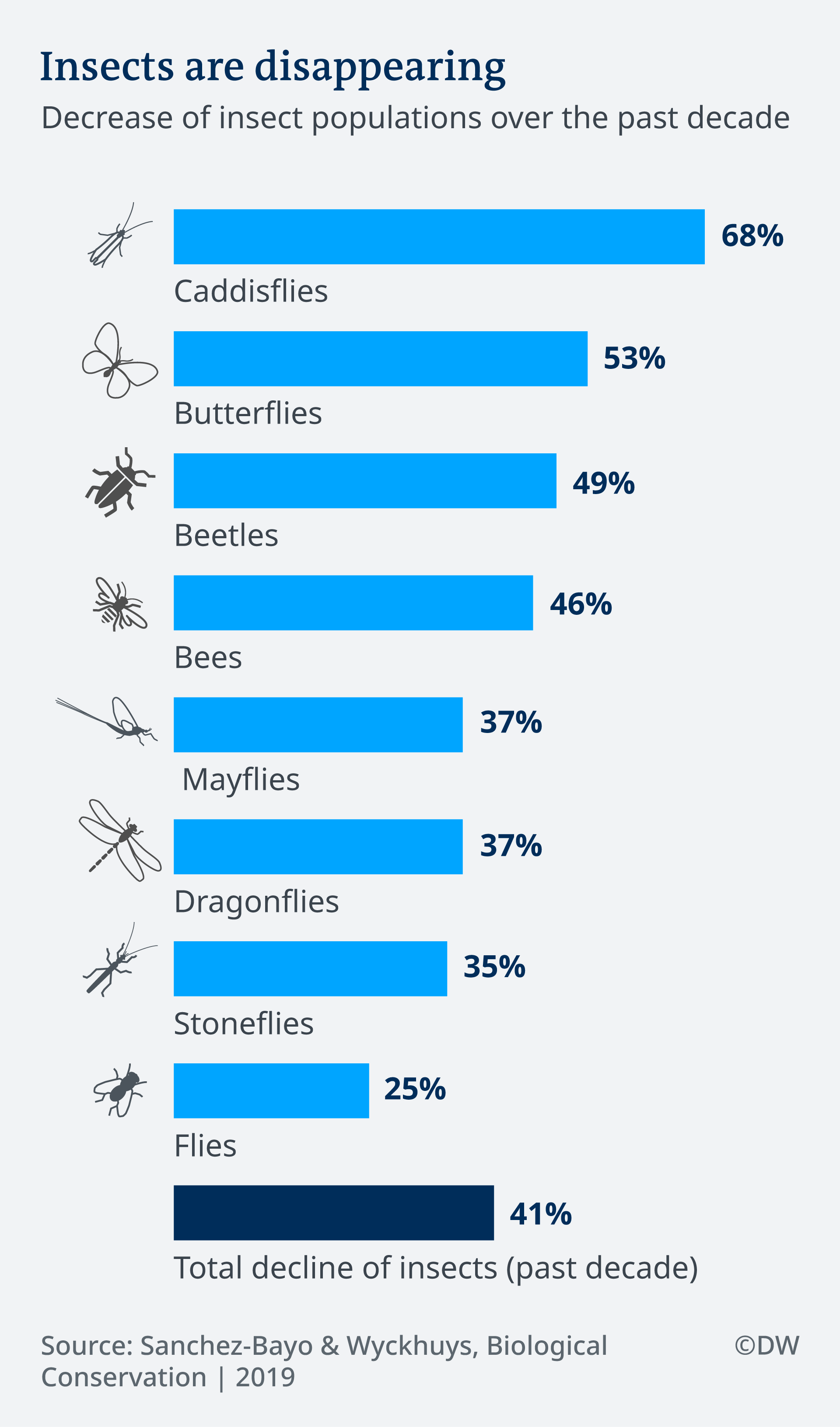 Infografik Aussterbende Insektenarten EN