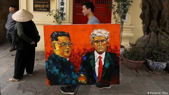 Vietnam Trump Kim Treffen Gemälde