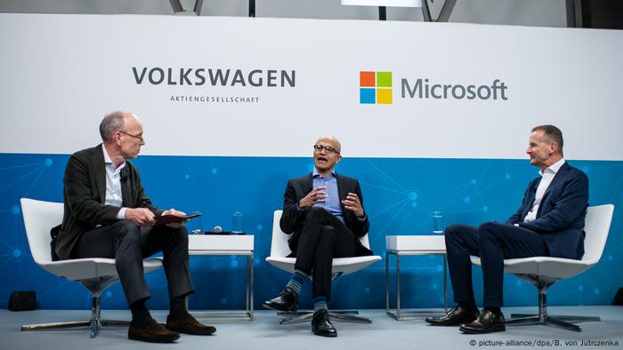 VW, Microsoft press conference