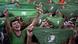 Activists holding up green bandanas demonstrate in favor of legalizing abortion Activists holding up green bandanas demonstrate in favor of legalizing abortion
