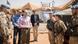 Germany's Foreign Minster Heiko Maas stands talking to German troops Germany's Foreign Minster Heiko Maas stands talking to German troops