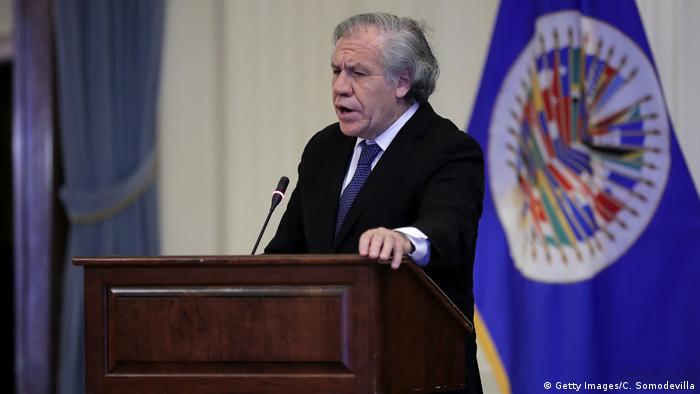 USA, Washington: Luis Almagro beim Treffen über staatliche Korruption und Menschenrechtsverletzungen in Venezuela