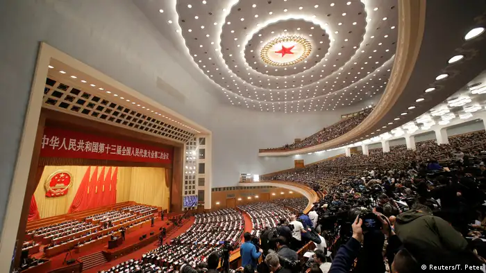 China National People's Congress (NPC) at the Great Hall of the People in Beijing Volkskongress (Reuters/T. Peter)