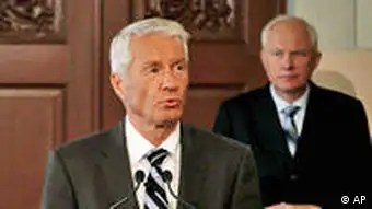 Chair of the Norwegian Nobel Committee Thorbjorn Jagland, announces that the Nobel Peace Prize 2009 will be awarded to U.S. President Barack Obama