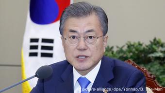 Südkorea Seoul - Präsident - Moon Jae-in bei Sitzung des Nationalem Sicherheitsrates