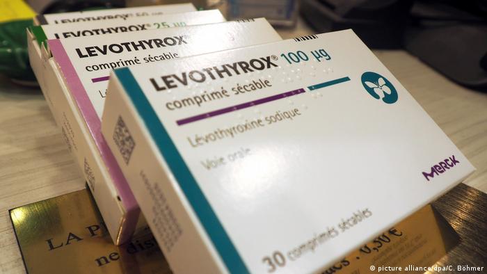 Boxes containing Levothyrox tablets