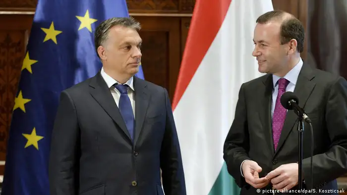 Manfred Weber and Viktor Orban