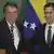Governo de Jair Bolsonaro reconhece Juan Guaidó (dir.) como legítimo presidente da Venezuela