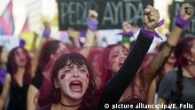 Chile Internationaler Frauentag - Protest in Santiago