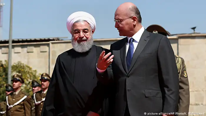Irak Bagdad - Barham Salih und Hassan Rouhani