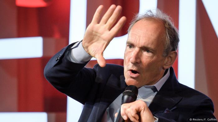 Tim Berners-Lee, here at the Web Summit in Lisbon in 2019