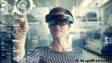 Woman wearing mixed reality smartglasses touching transparent screen model released Symbolfoto property released PUBLICATIONxINxGERxSUIxAUTxHUNxONLY RBF05665
Woman Wearing Mixed Reality Touching Transparent Screen Model released Symbolic image Property released PUBLICATIONxINxGERxSUIxAUTxHUNxONLY RBF05665 