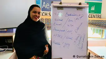Nawahl Zahid, IT instructor at the Sindh Tech Development Center in Lyari, Karachi