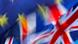 UK Brexit l Britische und Europäische Flagge UK Brexit l Britische und Europäische Flagge