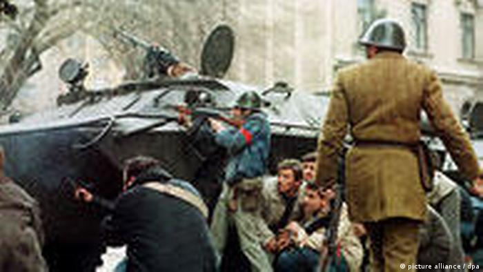 Rumänien Geschichte Revolution 1989 Kämpfe in Bukarest
