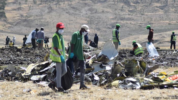 Rubble from Ethiopian Airlines Flight 302 Rubble from Ethiopian Airlines Flight 302