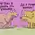 Карикатура - "диалог" двух динозавров: "Не буду я делать эти прививки" - "Да я лучше вымру".