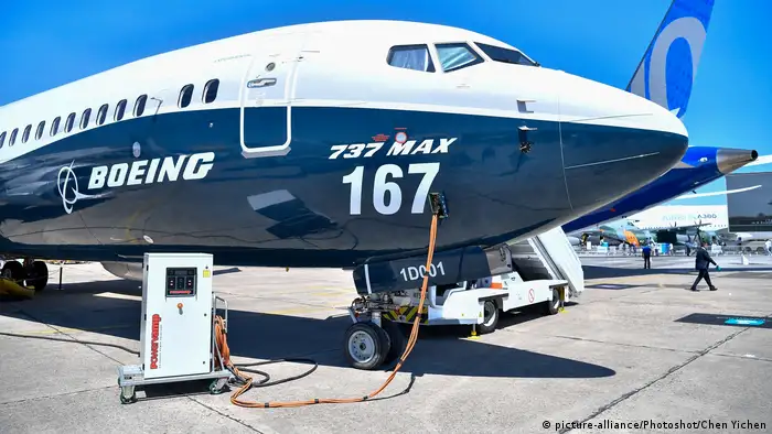 Eine Boeing 737 Max auf dem Rollfeld