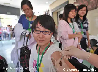 中国人接种甲型流感疫苗