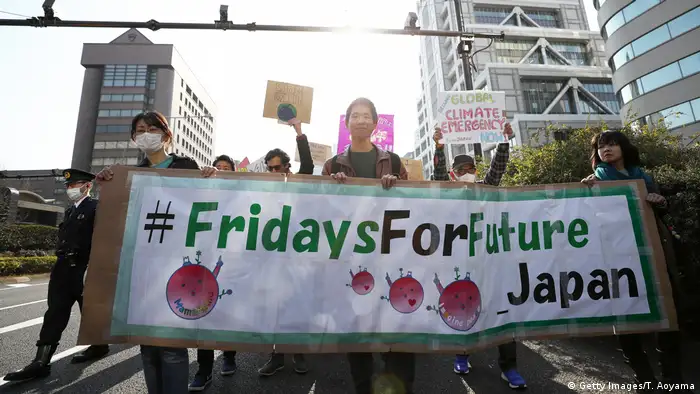 Fridays for future Schüler Schülerinnen Streik Schulstreik Klima Klimawandel Tokio